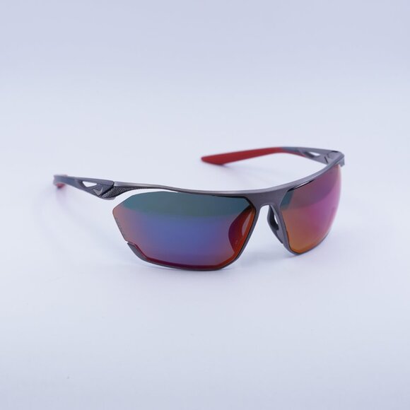NIKE STRATUS E DC3408 900 Sunglasses Gunmetal Geometric Frame, Field Tint Lenses - Picture 7 of 9